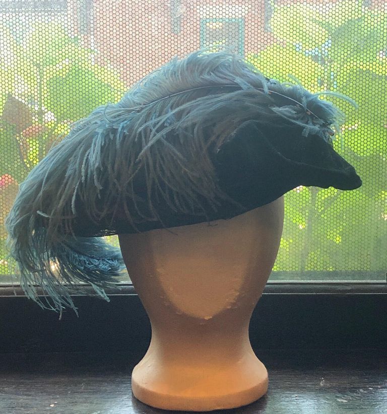          Hat: Black Velvet Mesh Lined Hat picture number 1
   