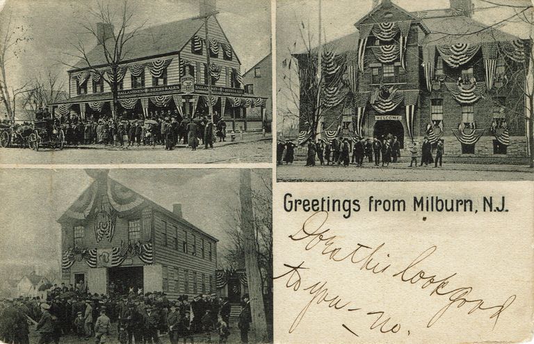          Greetings from Millburn, 1909 picture number 1
   