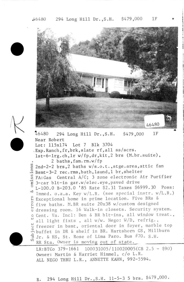          294 LONG HILL DRIVE picture number 1
   