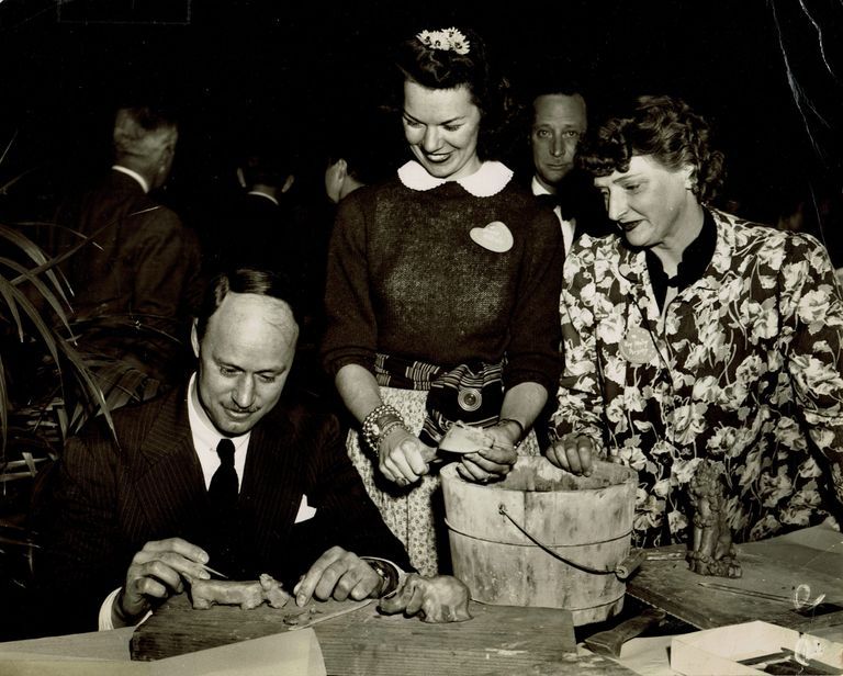          Millburn Art Center: Robert Trowbridge at A Night in Bohemia, 1944 picture number 1
   