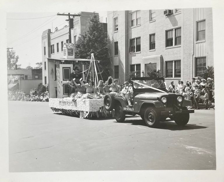          Centennial Parade: Millburn High School Float, 1957 picture number 1
   