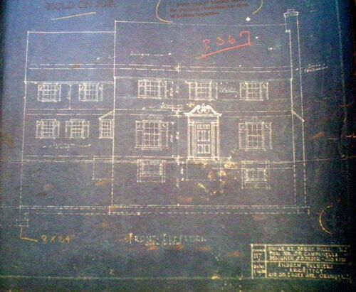         Blueprints for 1930 house for J.P. Campanella picture number 1
   