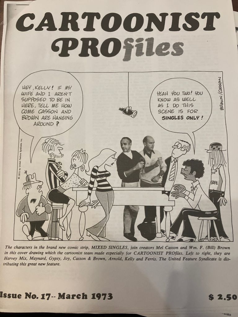          Dunn: “Cartoonist Profiles” Magazine, March 1973 picture number 1
   