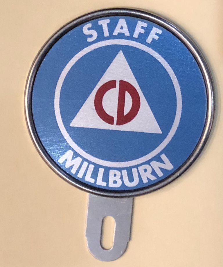          Millburn Schools: Staff Civil Defense Sign picture number 1
   