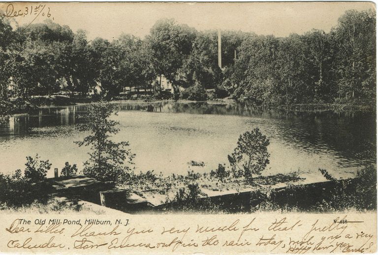          Old Mill Pond, Millburn, 1906 picture number 1
   