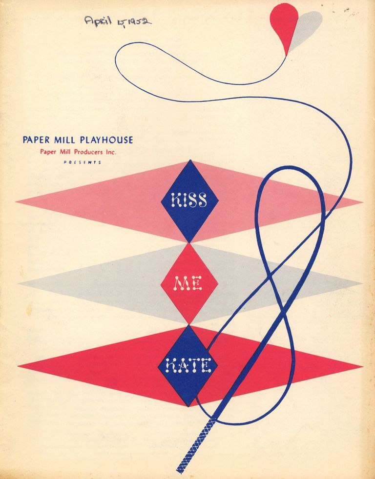          Paper Mill Playhouse Program: 1952 Kiss Me Kate Souvenir Program picture number 1
   