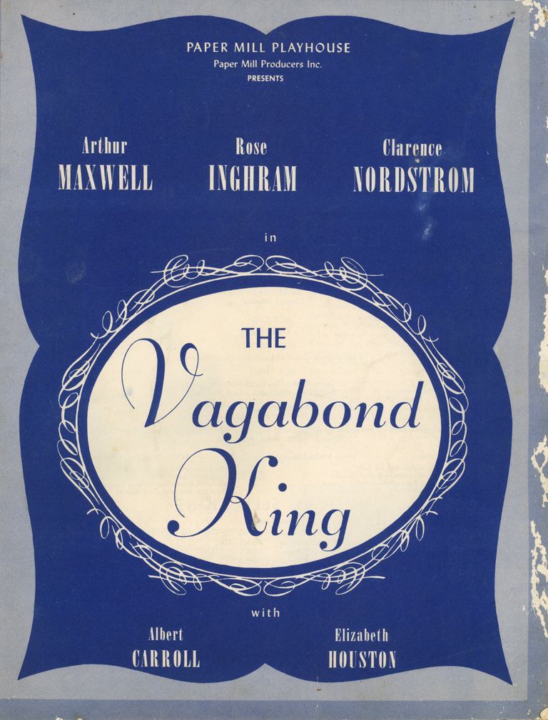          Paper Mill Playhouse Programs: 1948 The Vagabond King Souvenir Program picture number 1
   