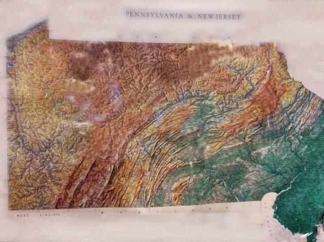          Map: Pennsylvania and New Jersey Topographical Map, 1991 picture number 1
   