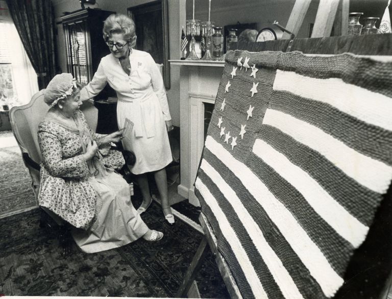          Bicentennial: Betsy Ross Flag women by LaVerda Rood, 1976 picture number 1
   