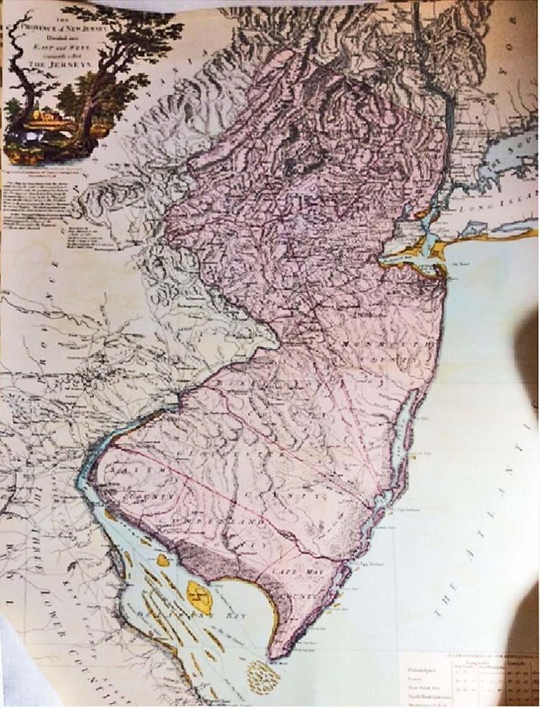          Province of New Jersey Repro Map picture number 1
   