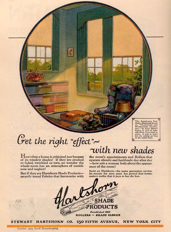          Hartshorn Roller Shade Advertisement, 1924 picture number 1
   