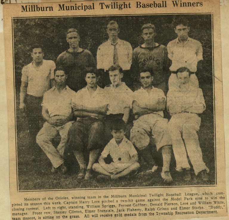          Baseball: Millburn Municipal Twilight Baseball Winners, 1931 picture number 1
   