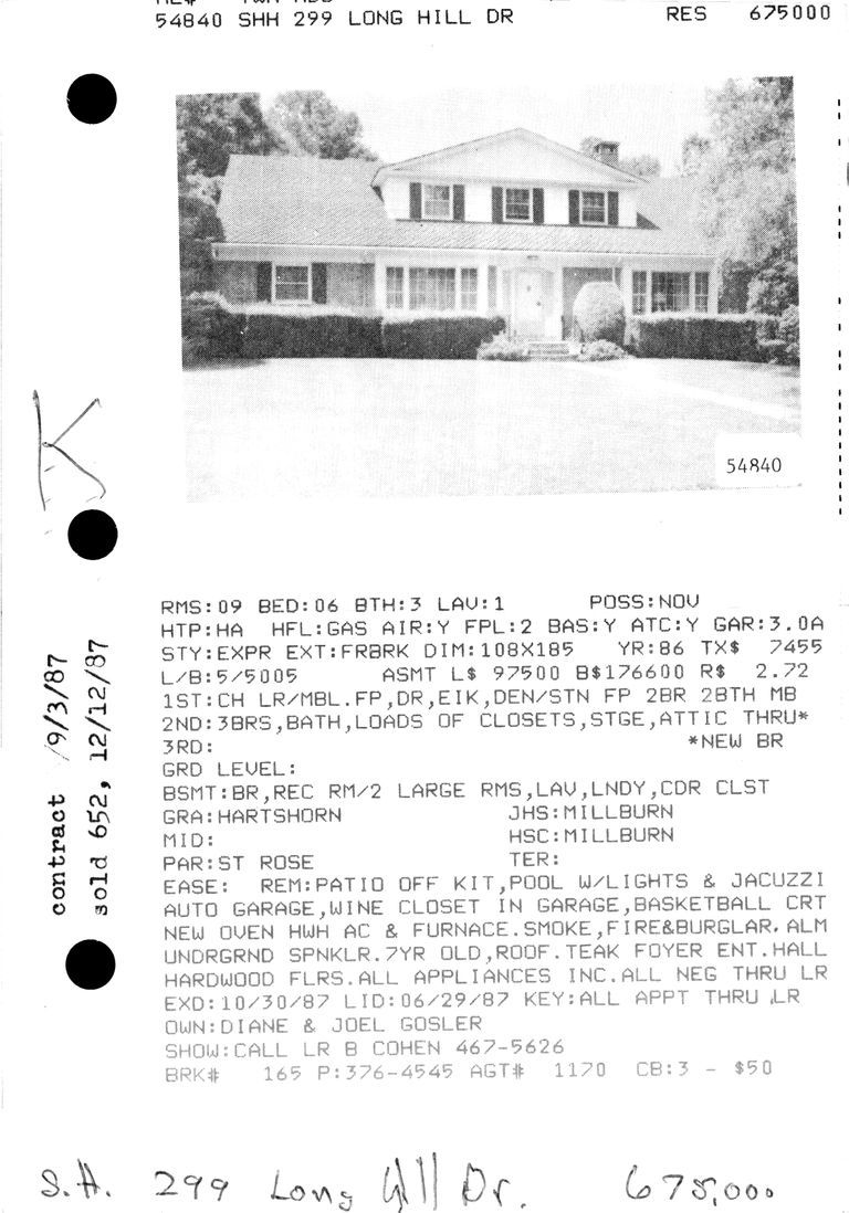          299 LONG HILL DRIVE picture number 1
   