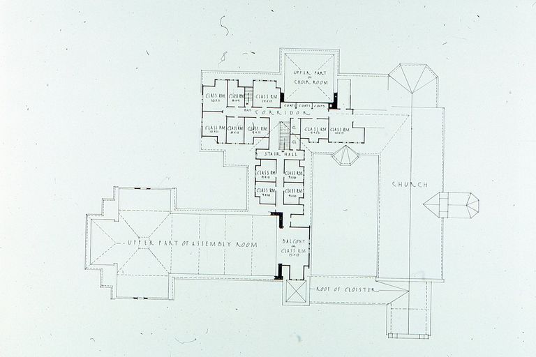          Christ Church: Plan for additions to second floor, 1936 picture number 1
   