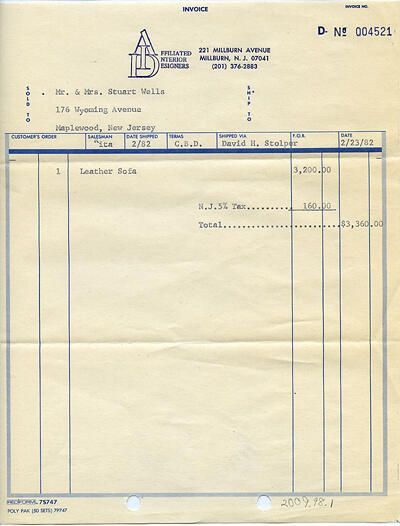          Affiliated Interior Designers Invoice picture number 1
   