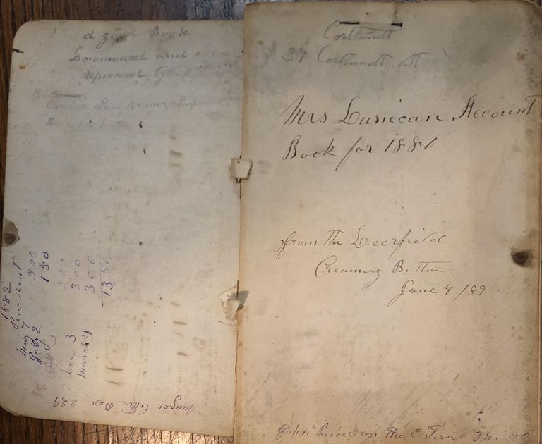          Dunican: Mrs. John Dunican Account Book & Ephemera, 1880 picture number 1
   