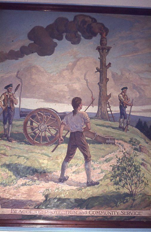          Battle of Springfield: Summit Beacon Painting, 1975 picture number 1
   