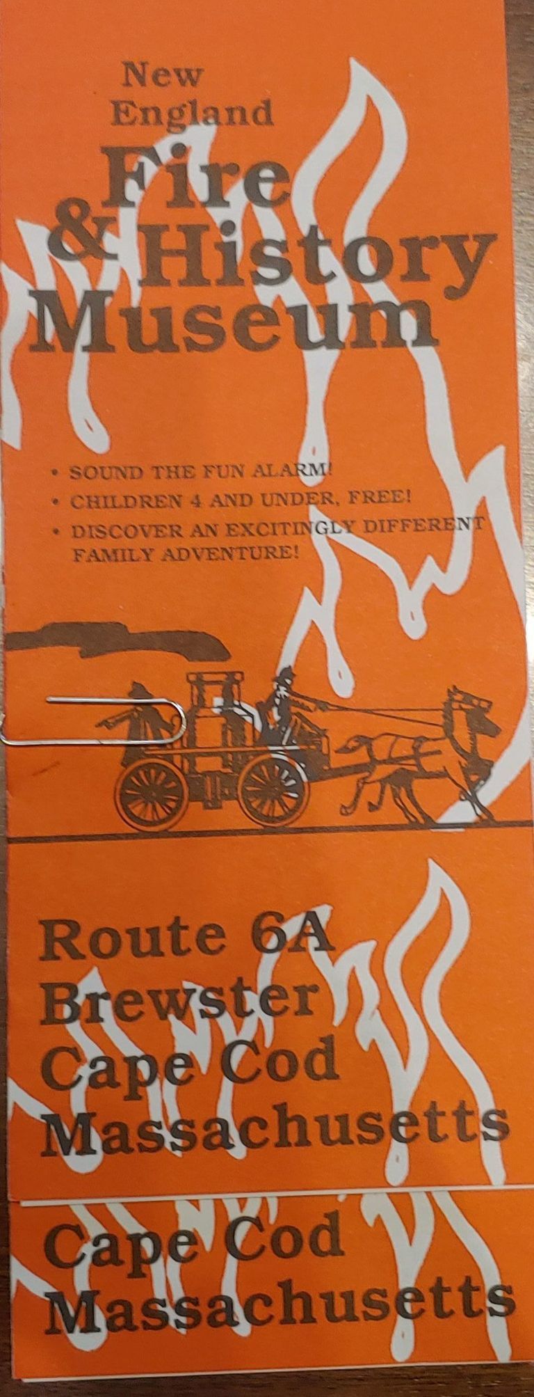          Fire Department: 2 advertisement pamphlets of the New England Fire and History Museum picture number 1
   