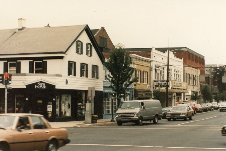          Millburn Avenue: Sara Fiverson, Schultz Furs and Millburn Cinema, 1985 picture number 1
   