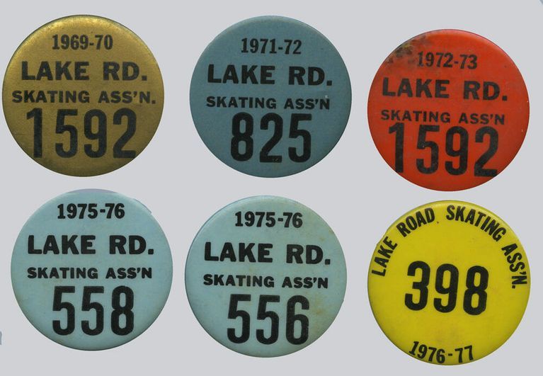          Lake Road Skating Association Pinback Button Badges picture number 1
   
