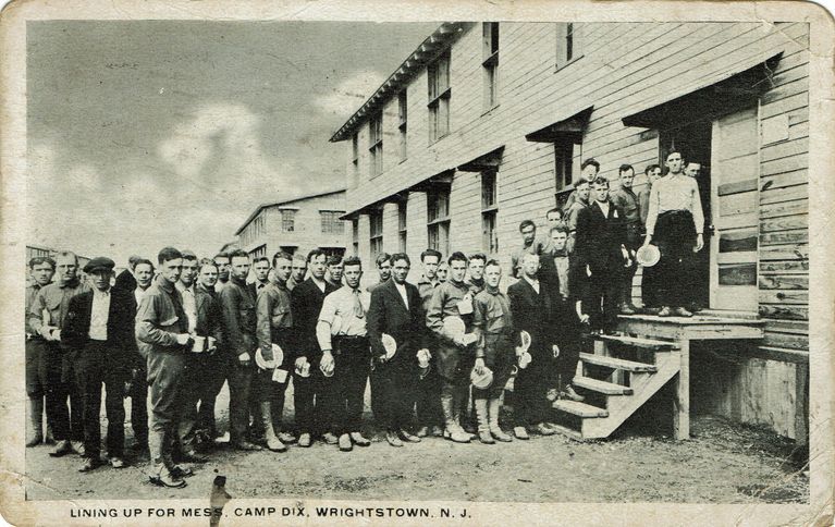          Flanagan: Lining Up for Mess, Camp Dix, 1918 picture number 1
   