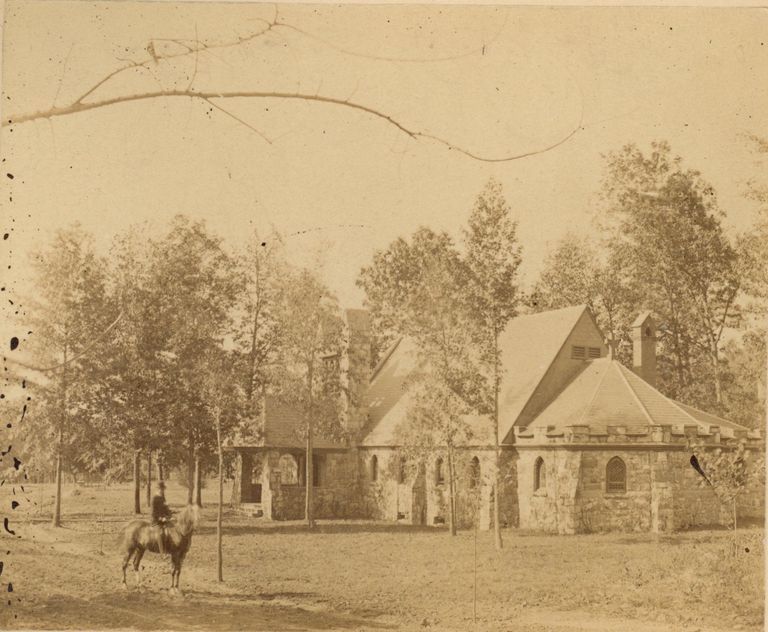          Christ Church: Christ Church and Person on Horseback, c. 1884-1900 picture number 1
   