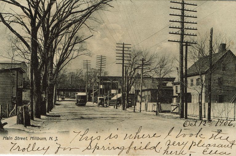          Main Street: Main Street Millburn looking Northward, 1906 picture number 1
   