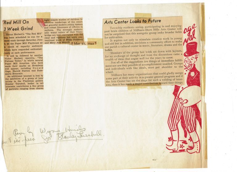          Millburn Art Center: Art Center Future Plans and Art Show Winners, 1944 picture number 1
   