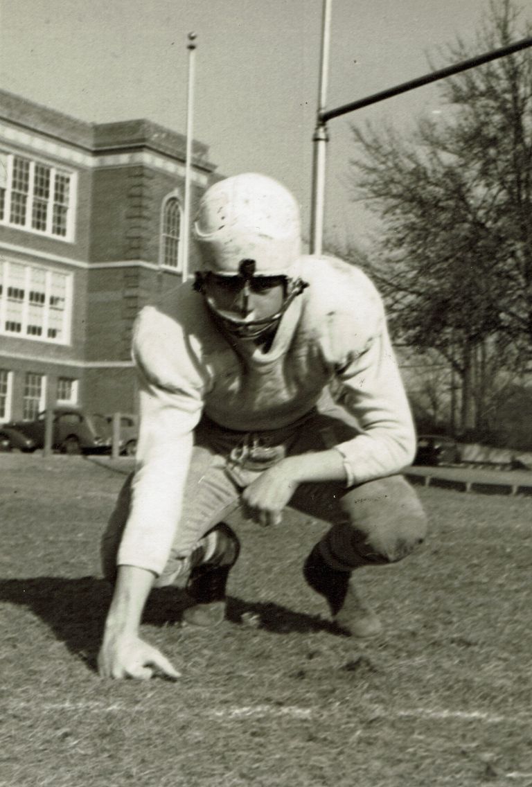          Football: Johnny Voorhees at Millburn High School, c. 1940 picture number 1
   