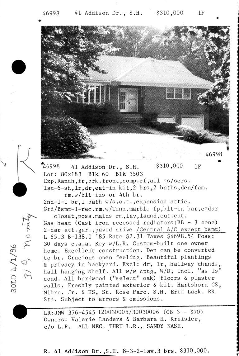          41 ADDISON DRIVE picture number 1
   