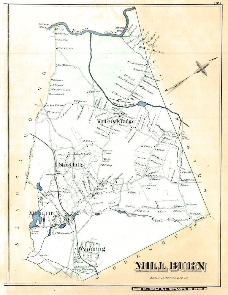          Map: Robinson's Atlas of Essex County, Millburn, 1881 picture number 1
   