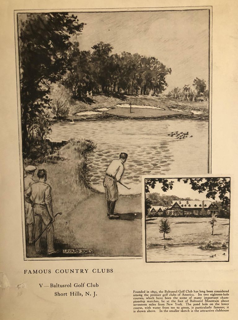          Two pages from 1933 Country Life magazine; Illustrations by Bayard Jones
   