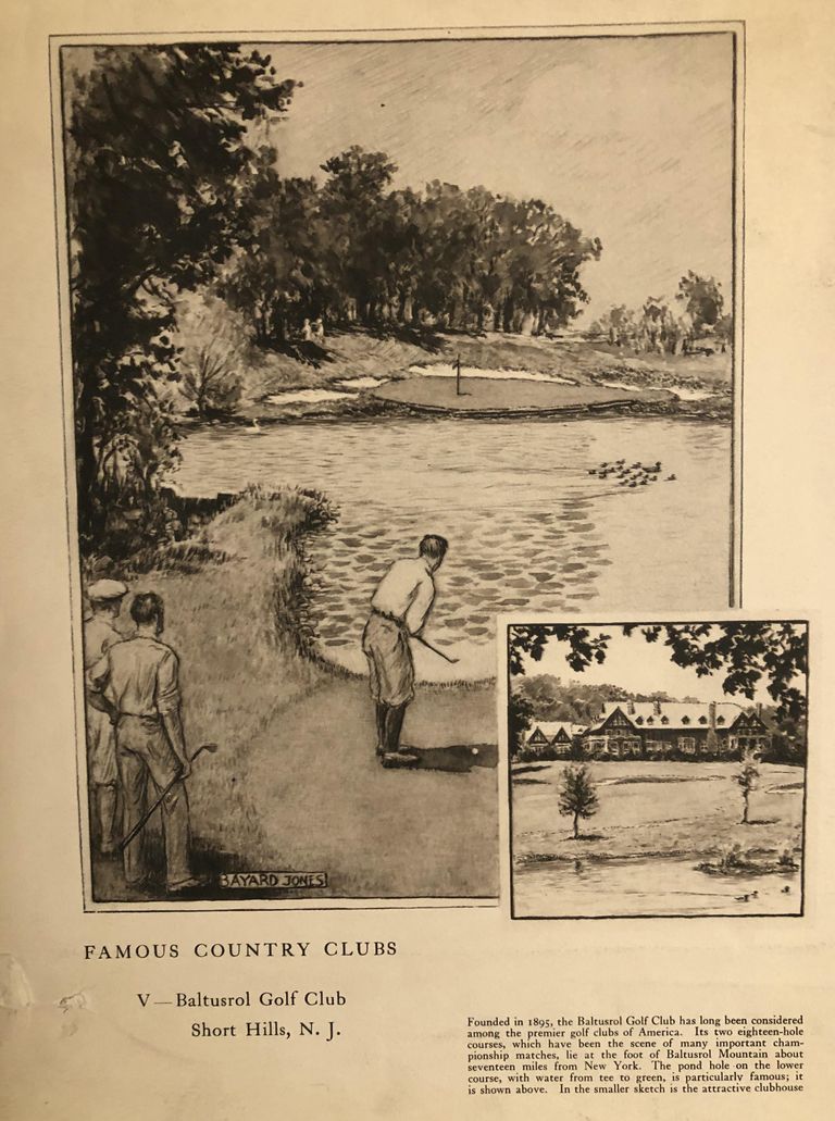          Two pages from 1933 Country Life magazine; Illustrations by Bayard Jones
   