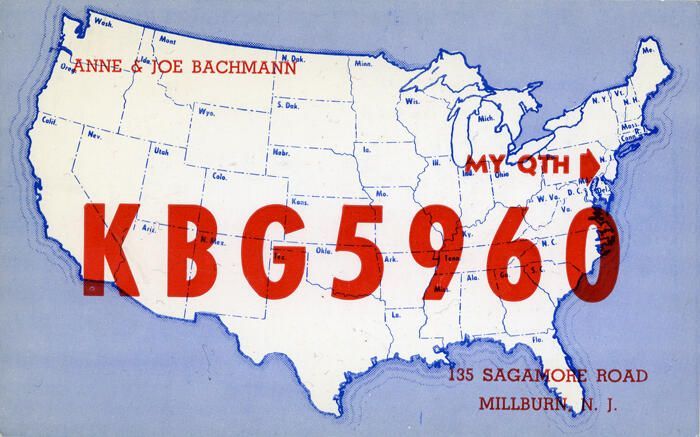          Radio: Ann & Joe Bachmann KBG5960 Ham CB QSL Radio Operator Postcard picture number 1
   