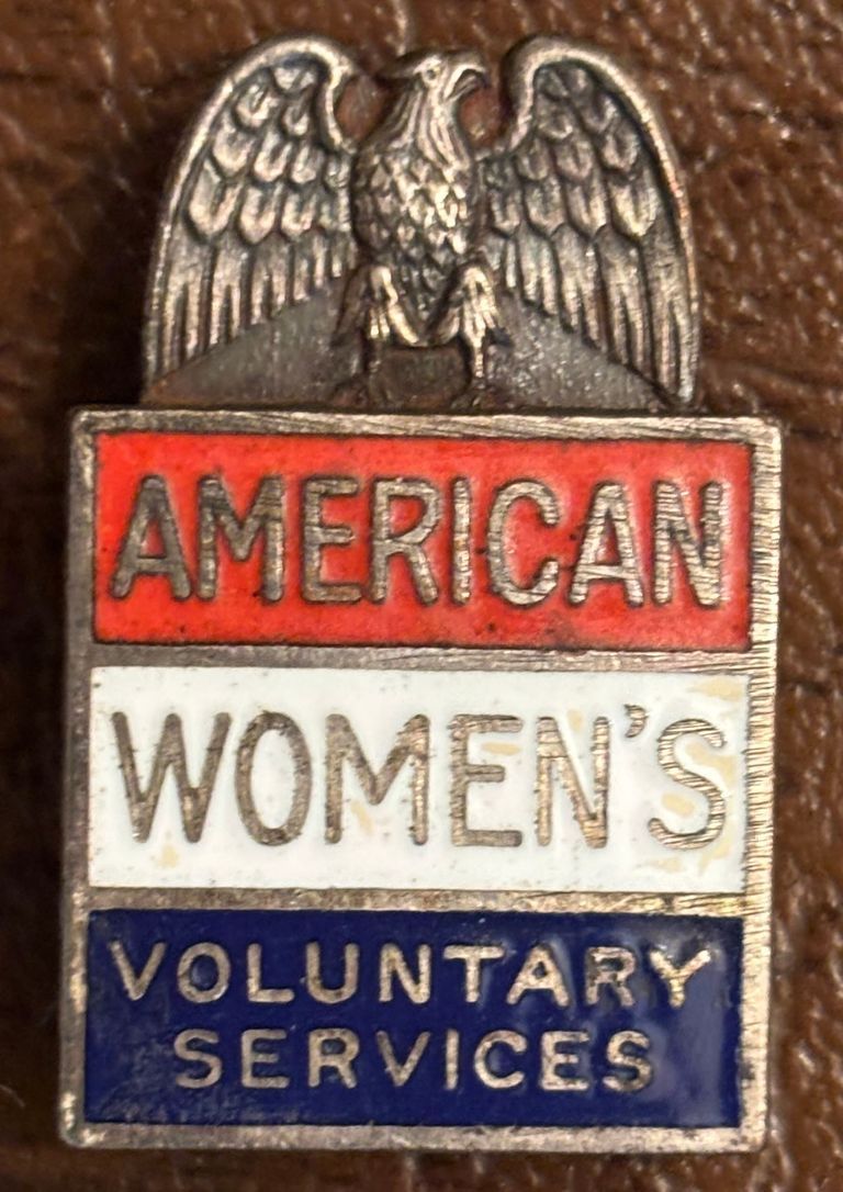          AWVS: American Women's Volunteer Services Enamel Lapel Pin, c. 1943 picture number 1
   