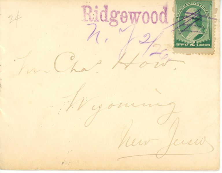          How: Mr. Charles How Envelope picture number 1
   