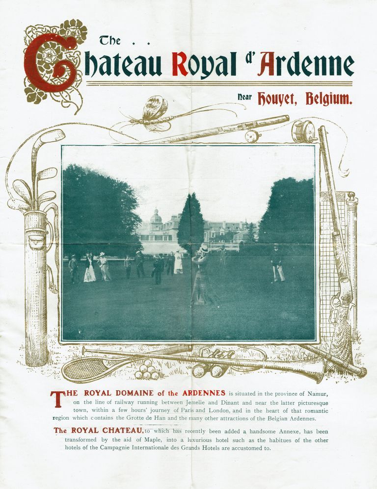          Kellogg: Chateau Royal D'Ardenne Advertisement and Letter, 1908 picture number 1
   