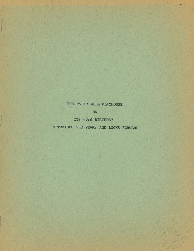          Paper Mill Playhouse: Millburn and the Paper Mill Playhouse picture number 1
   