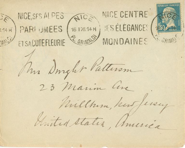          Patterson: Mrs. Dwight Patterson Envelope, 1914 picture number 1
   