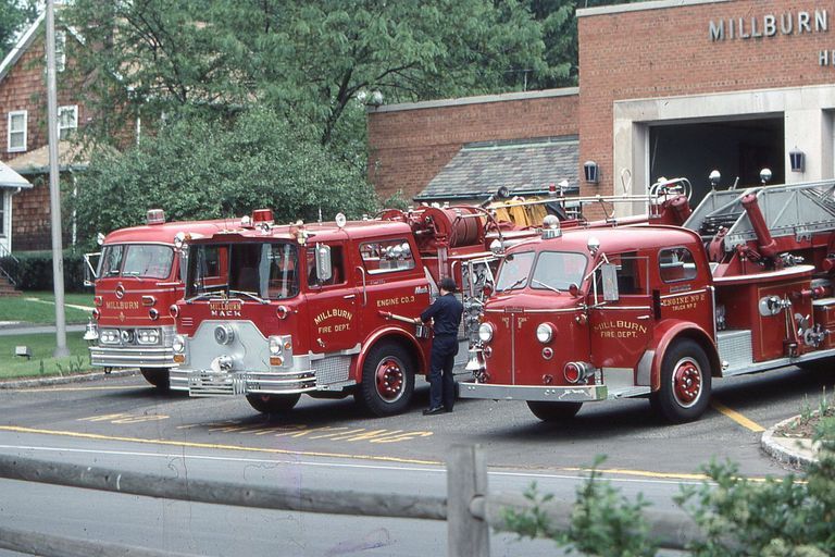         Fire Department: Fire Engines at Millburn Fire Station, 1976 picture number 1
   