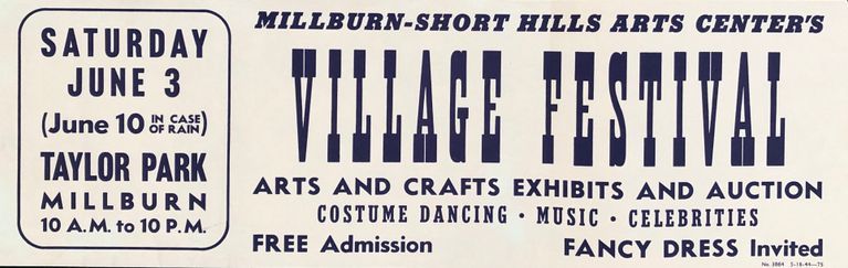          Millburn Art Center: Village Festival Banner, 1944 picture number 1
   