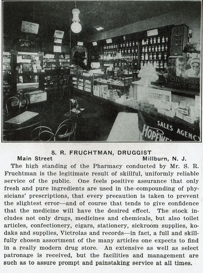          S.R. Fructman, Druggist, Main Street, c. 1915 picture number 1
   