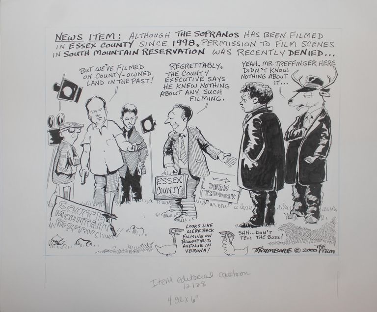          Harry Trumbore: The Sopranos Cartoon for the Item of Millburn-Short Hills, December 28, 2000 picture number 1
   