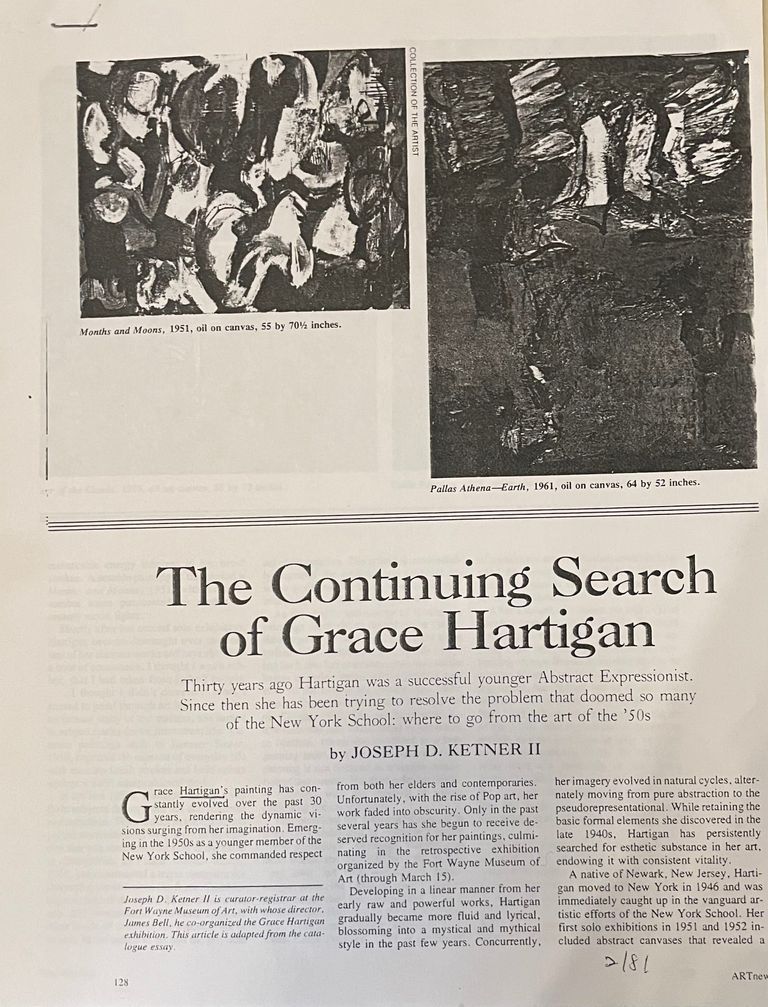          Hartigan: Art News Article (1981) picture number 1
   