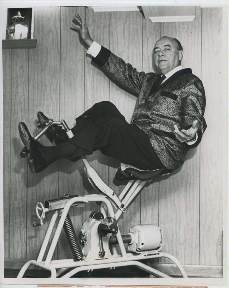          Mascuch: Joseph J. Mascuch on His Exercycle, 1969 picture number 1
   