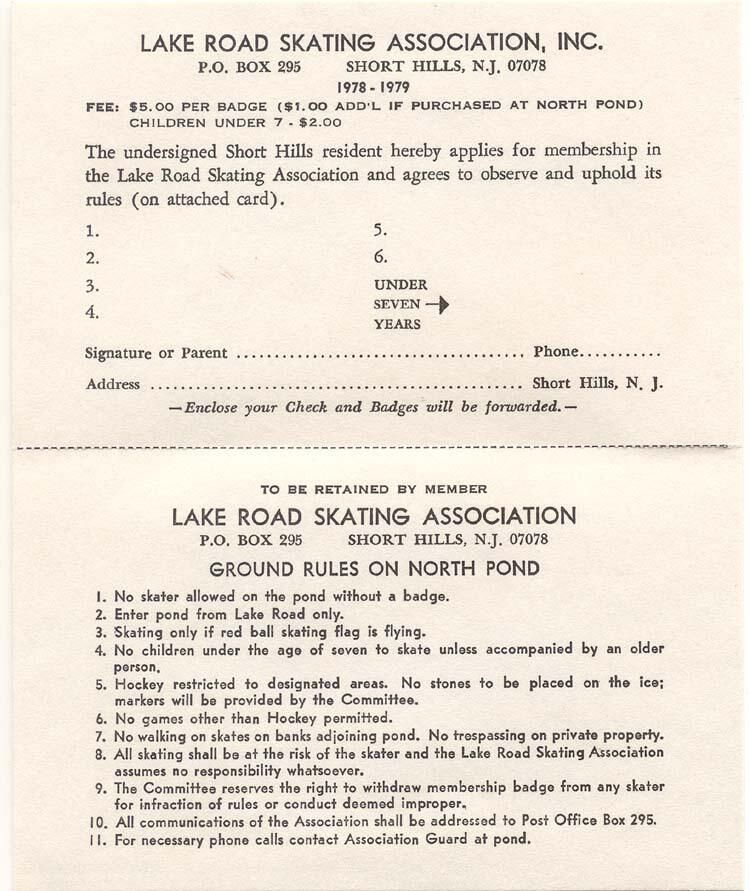          Lake Road Skating Association Letter, Dues Card, and Envelope picture number 1
   