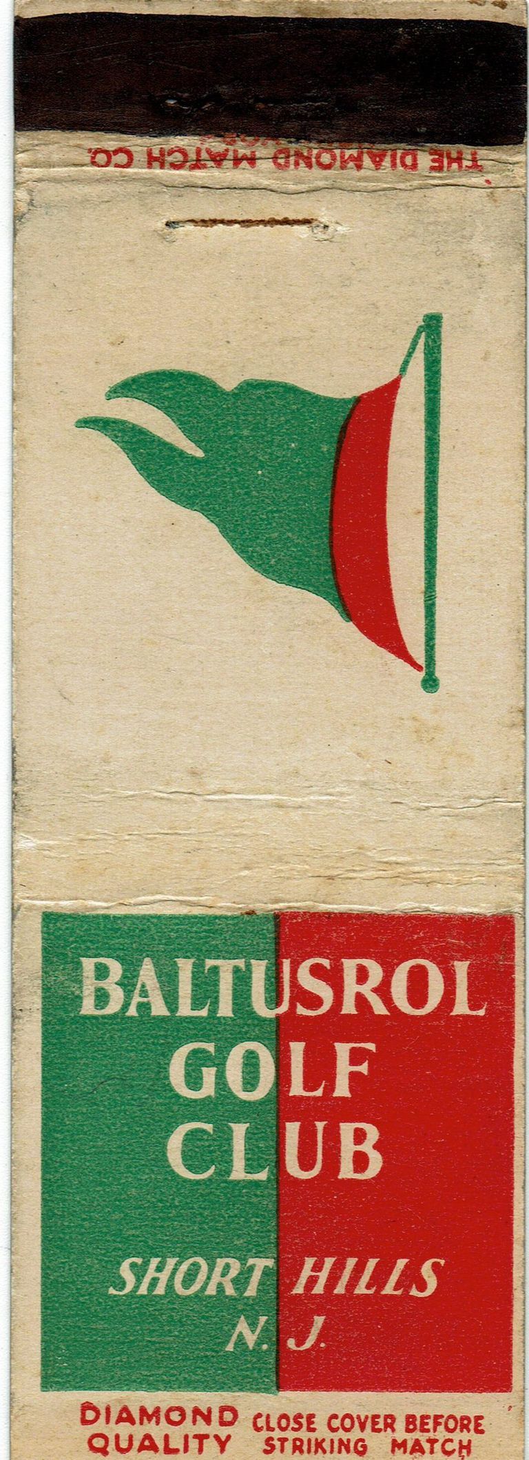          Baltustrol: Baltusrol Golf Club Matchbook Cover, 1930s picture number 1
   