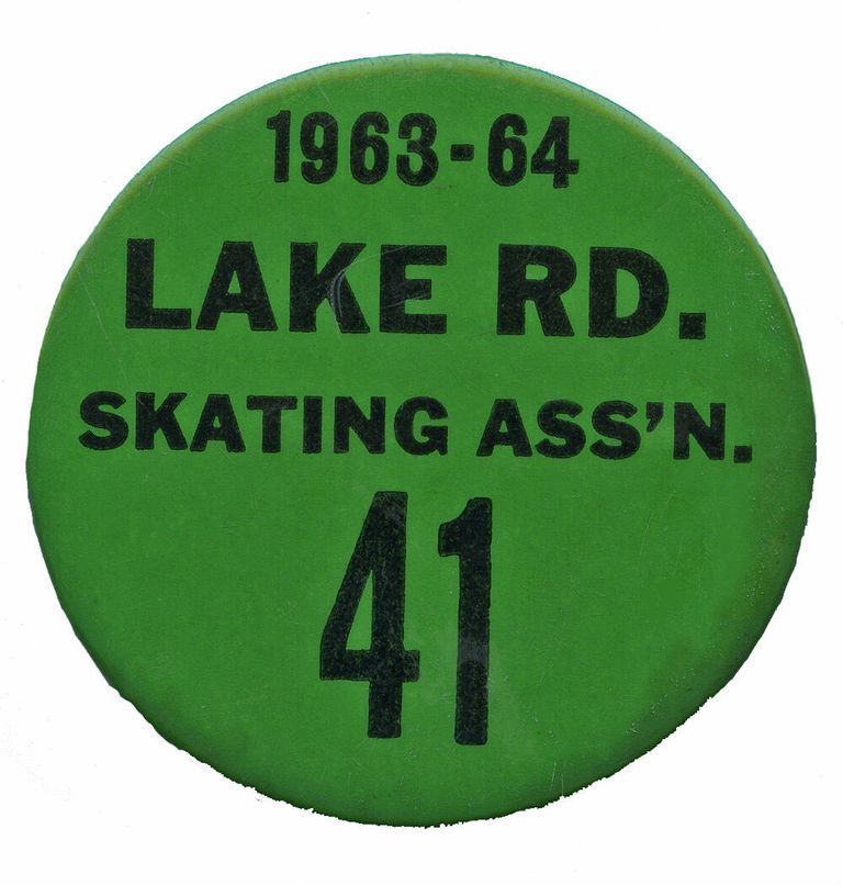          Lake Road Skating Association Pinback Button Badge picture number 1
   