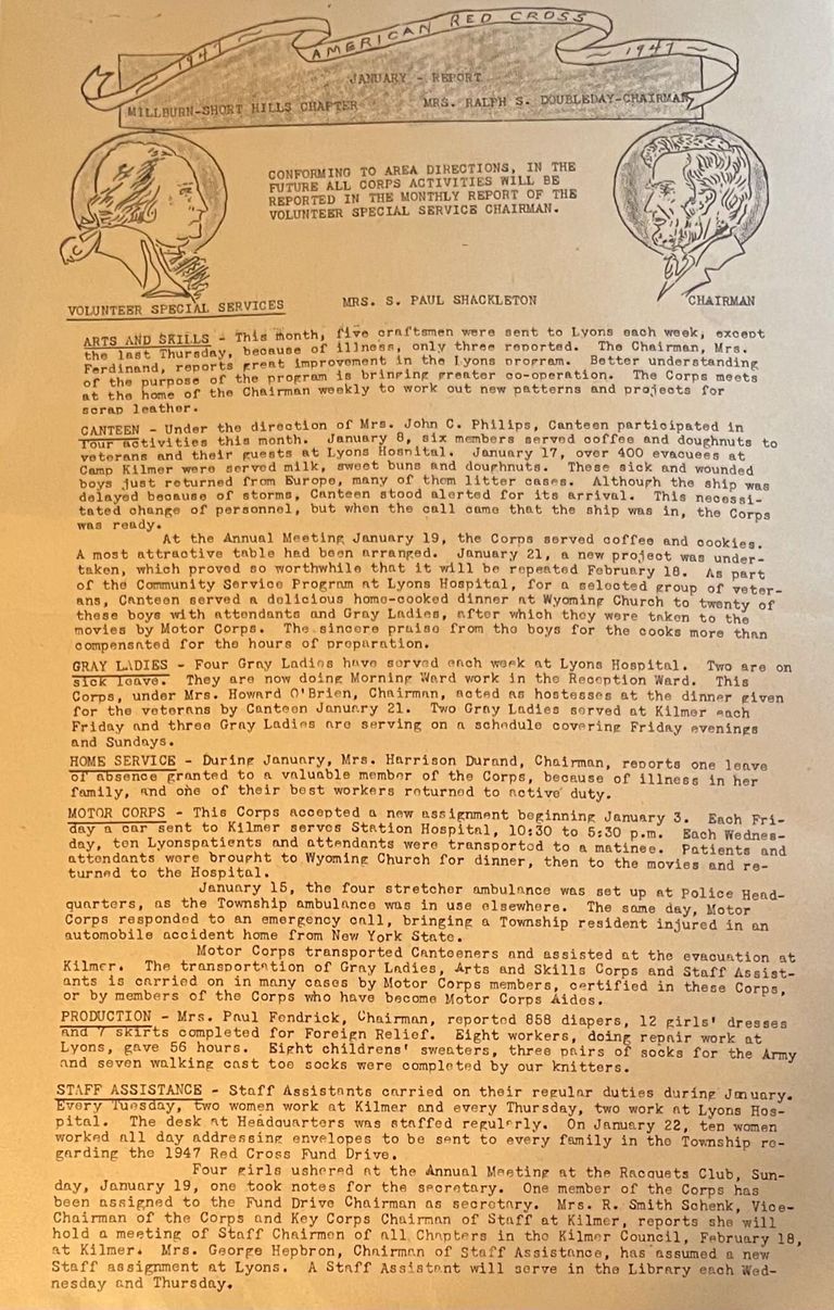          American Red Cross: January 1947 Report picture number 1
   