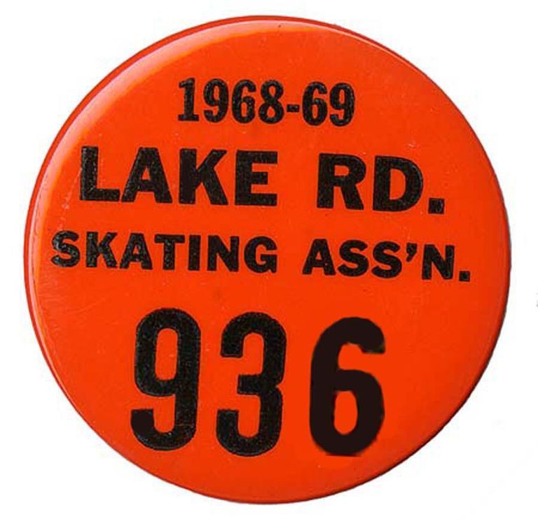          Lake Road Skating Association Pinback Button Badge picture number 1
   